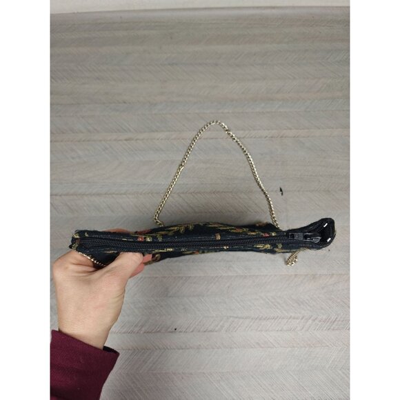 Vtg Doodle Bag Monkey Tapestry Crossbody Shoulder Purse Chain Strap Stuart FL - Picture 8 of 10